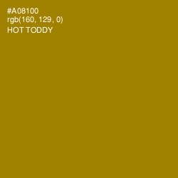 #A08100 - Hot Toddy Color Image